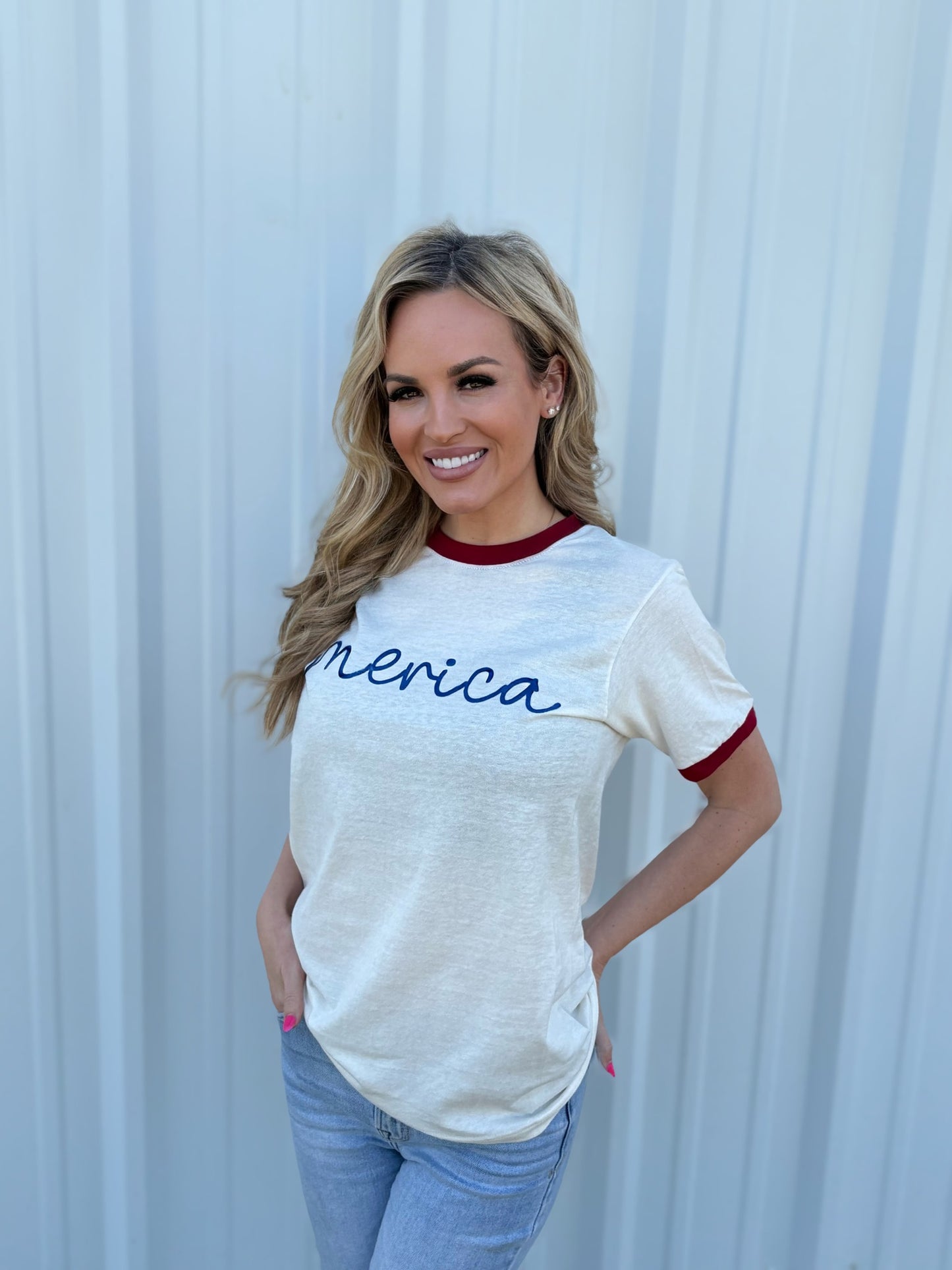 MERICA RINGER TEE