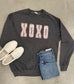 XOXO Faux Glitter Sweatshirt