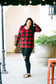 Mad About Plaid Pullover - Red