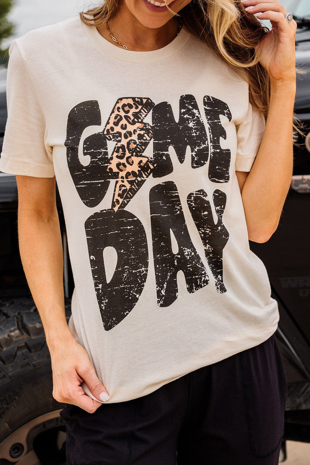 Khaki Game Day Football Season Trendy T Shirt