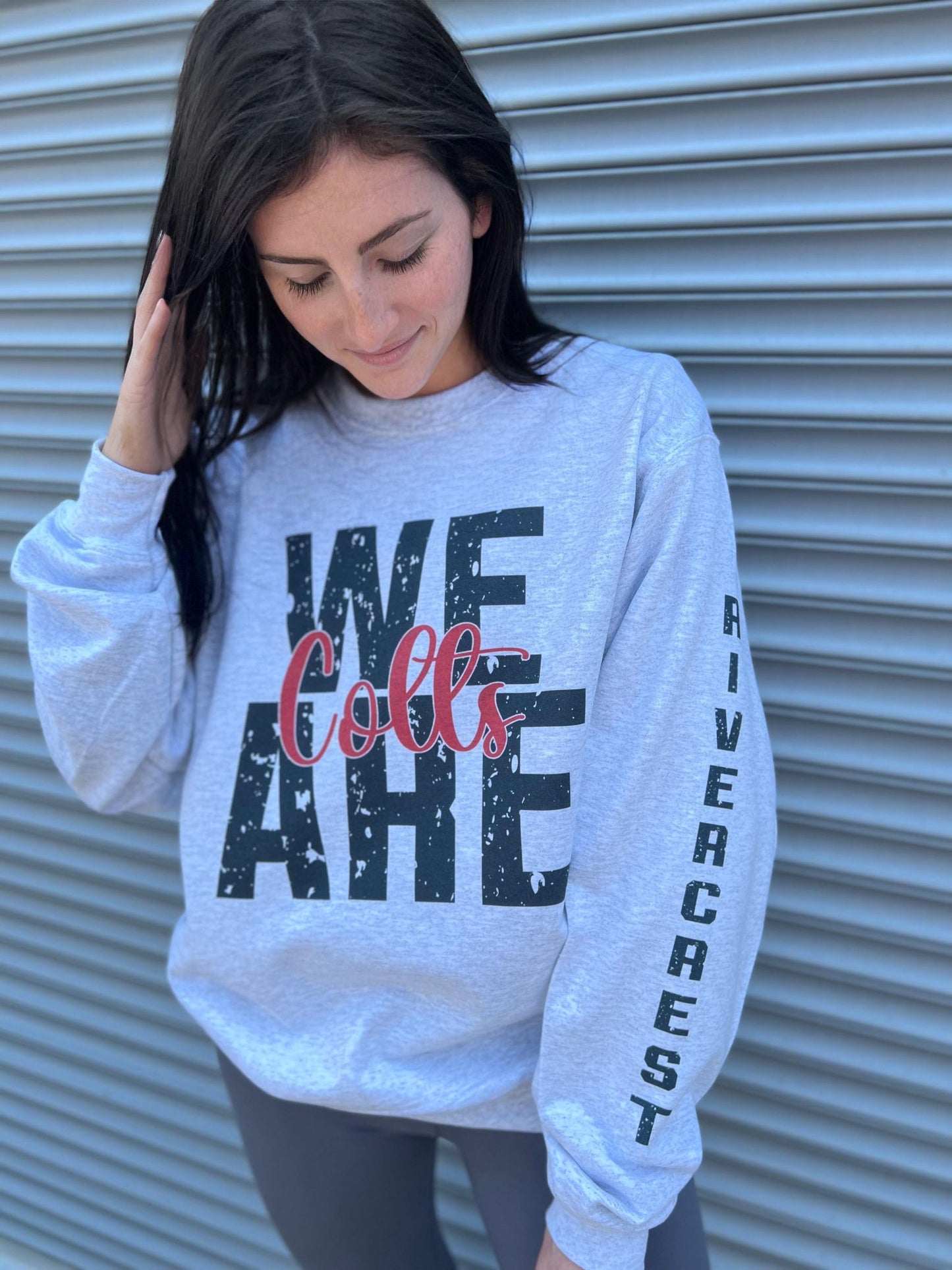 We Are + Sleeve Mascot Sweatshirt