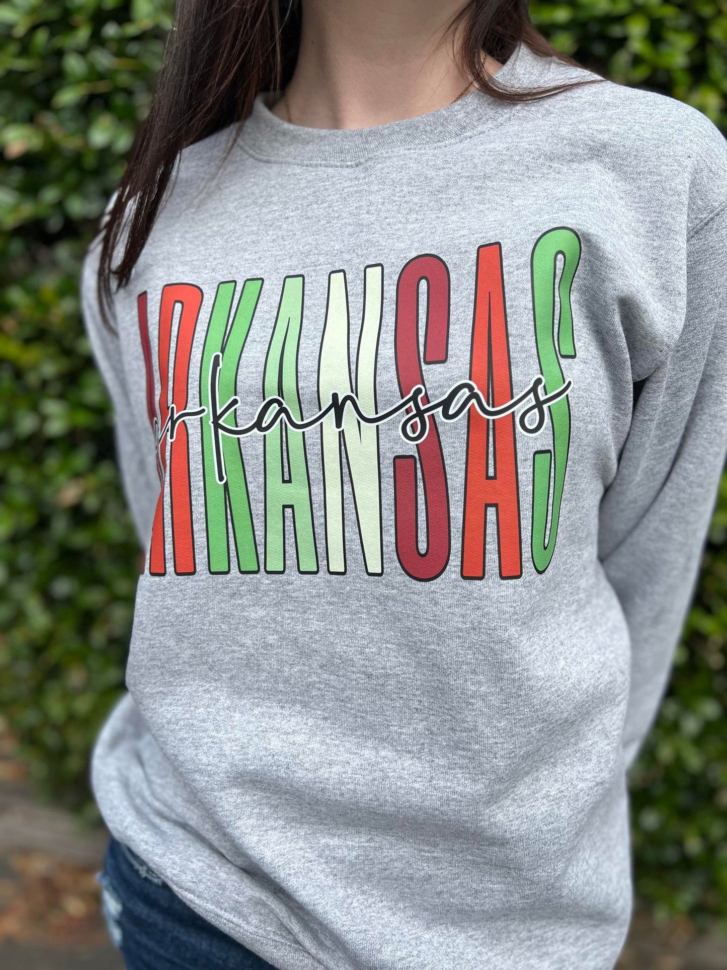 Christmas Color Custom State Sweatshirt