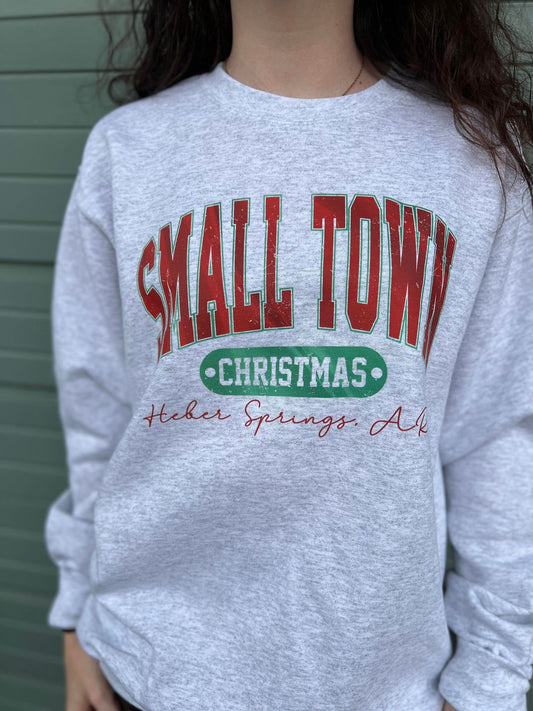 Custom Small Town Christmas Sweatshirt