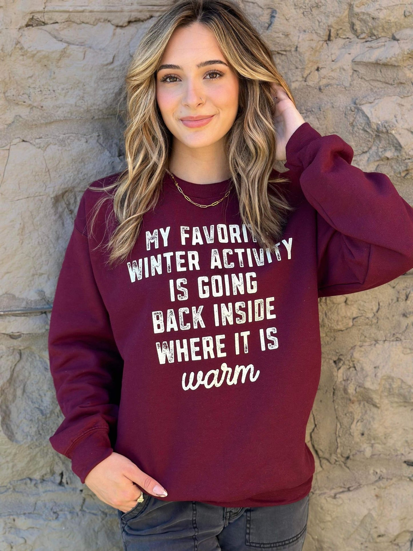 My Favorite Winter Activity Sweatshirt