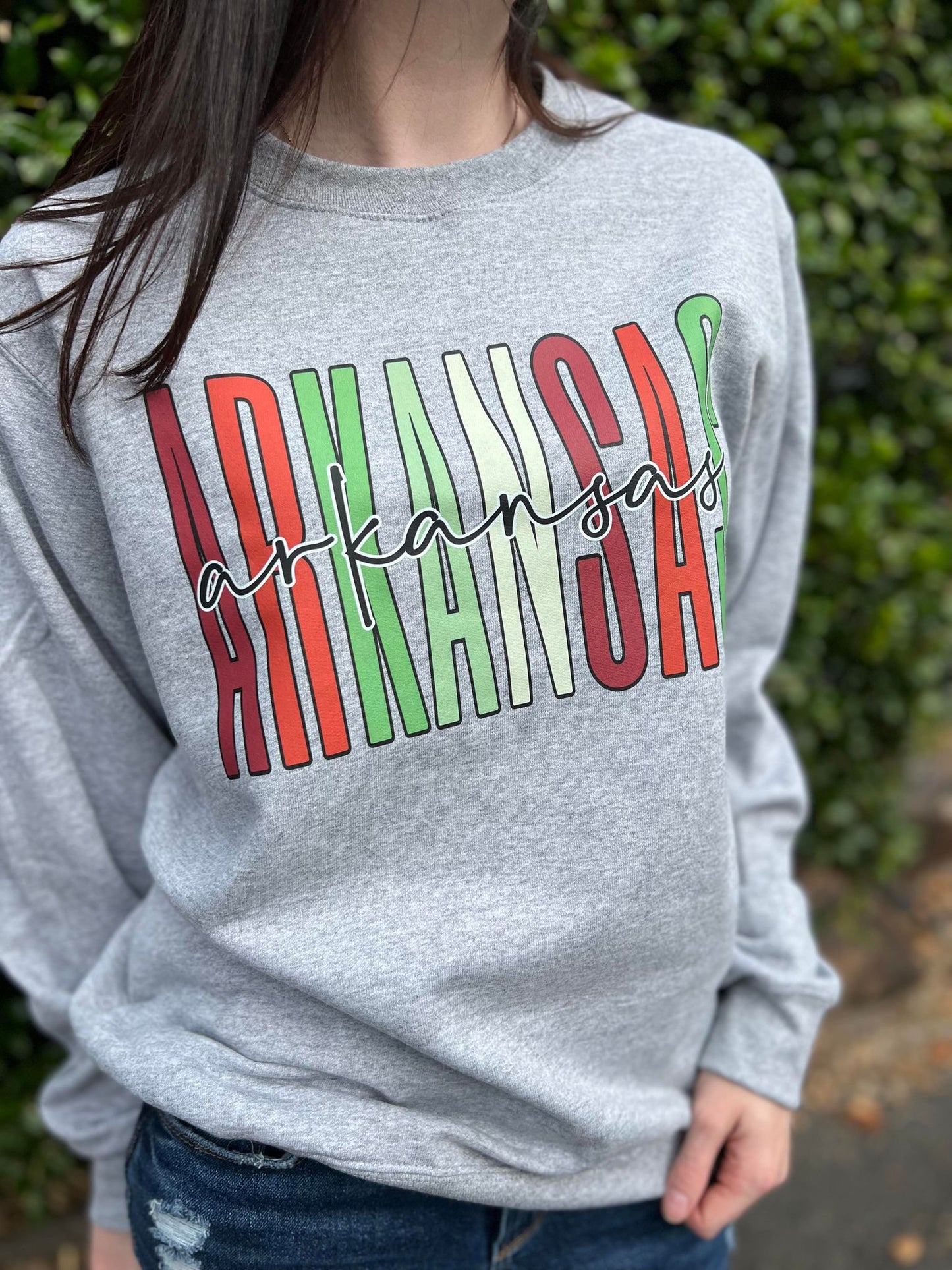 Christmas Color Custom State Sweatshirt