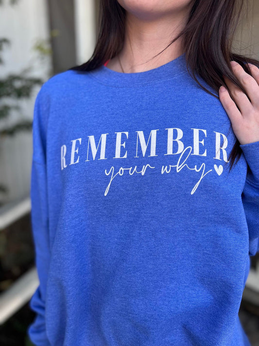 Remember Your Why Sweatshirt