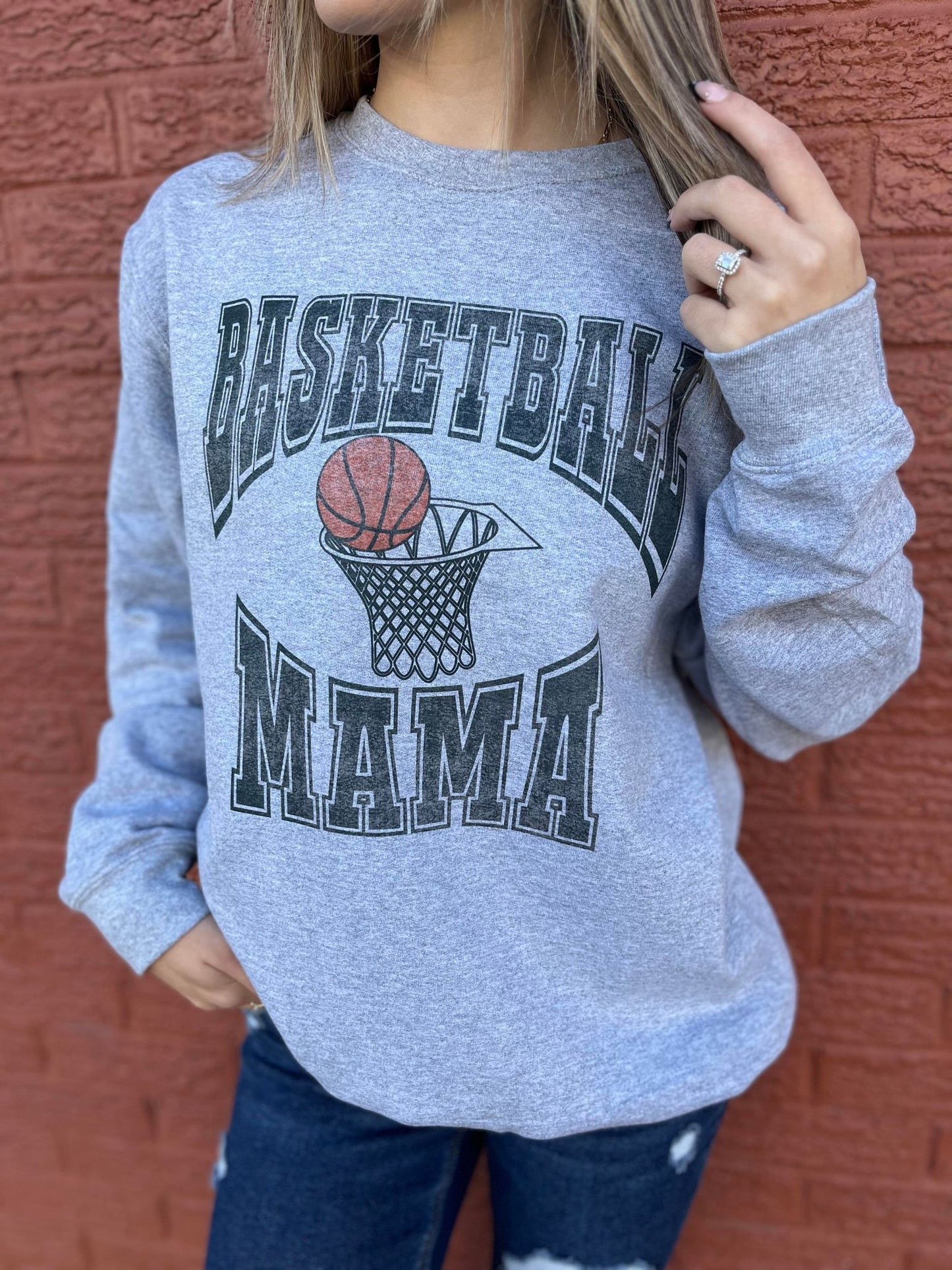 Vintage Basketball Mama Sweatshirt