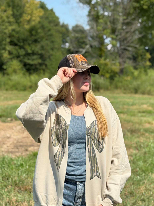 Camo Bow Sweatshirt