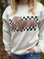 Retro Checkered Mama Sweatshirt