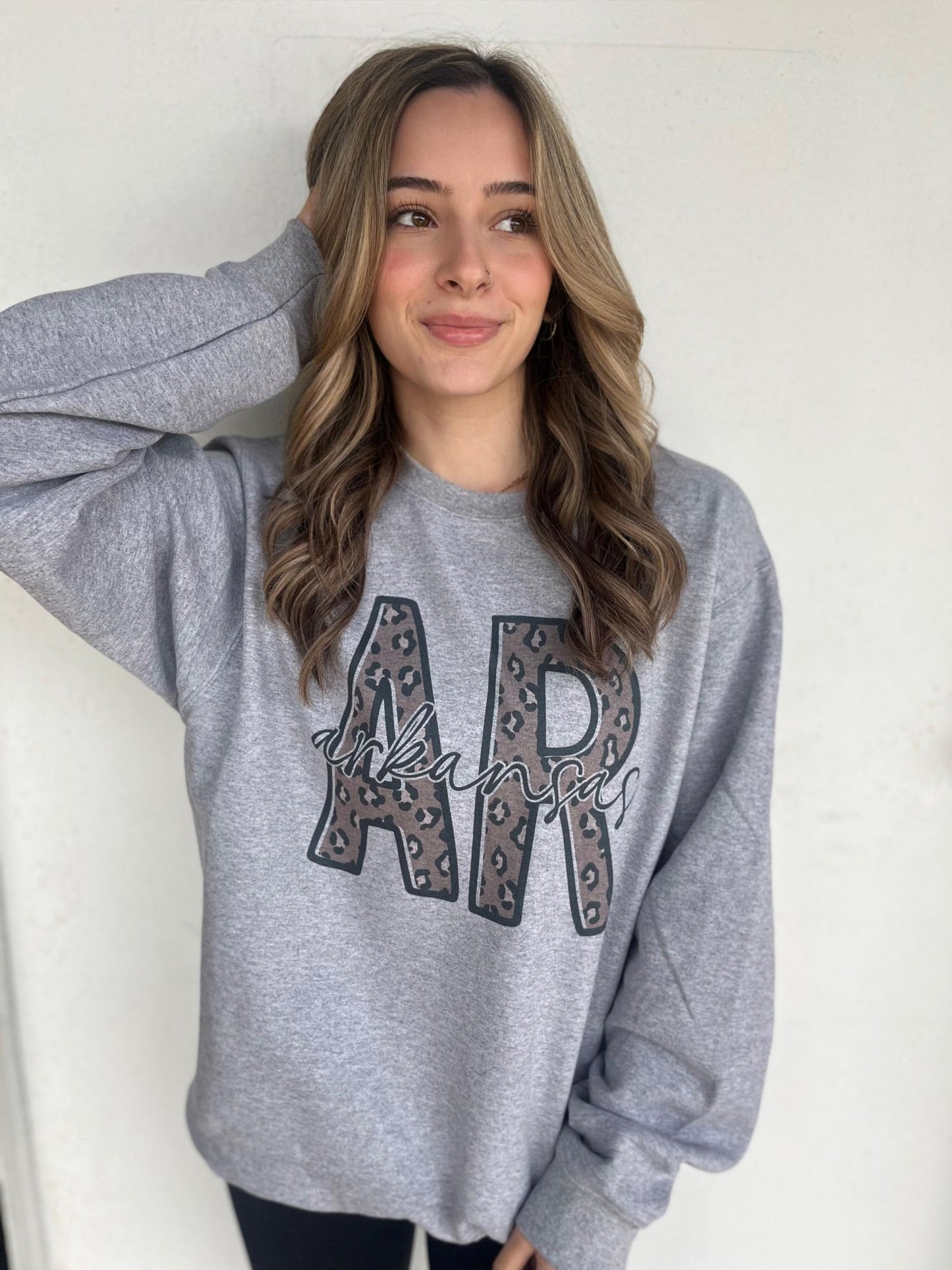 Leopard Outline State Sweatshirt