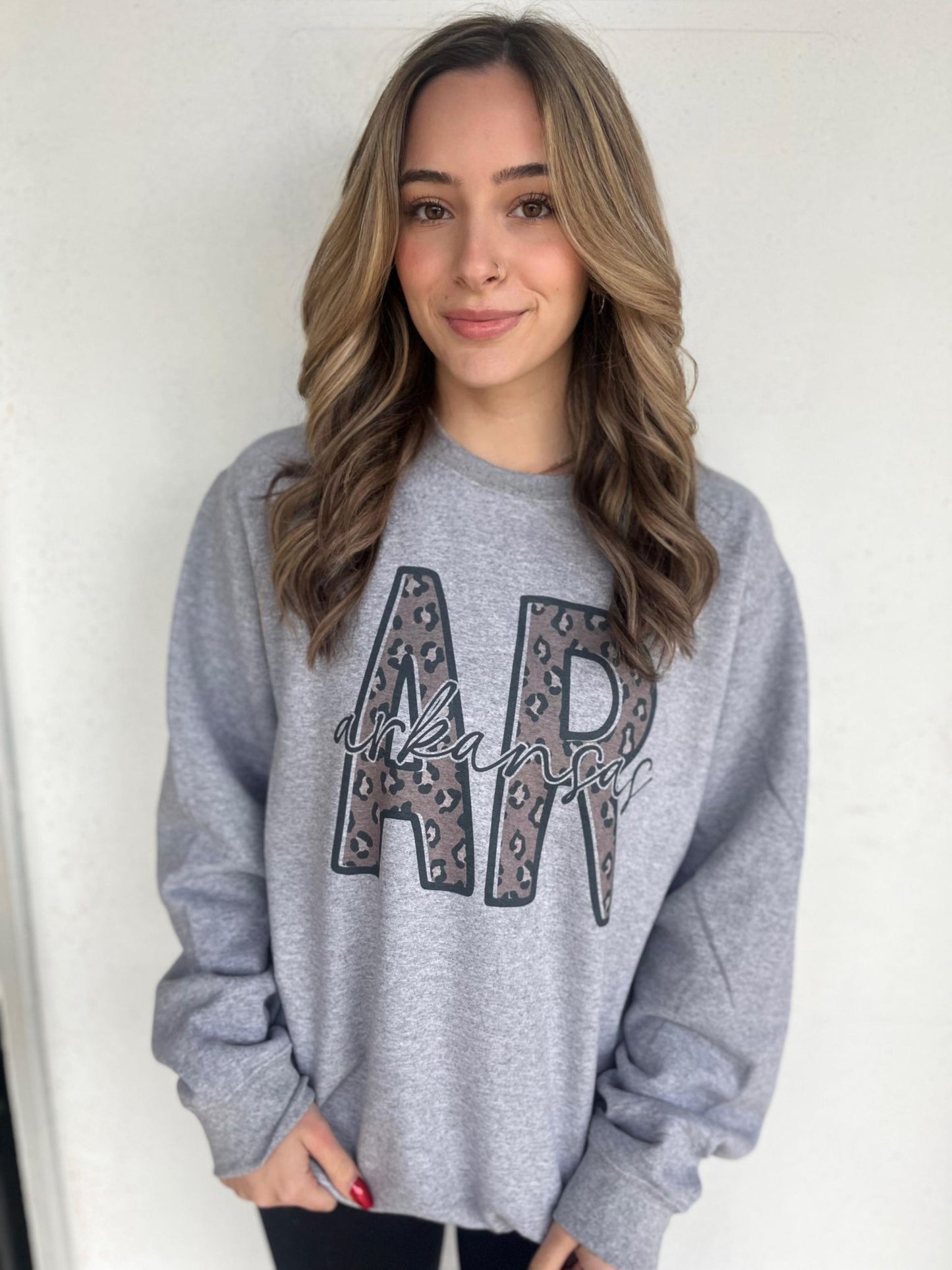 Leopard Outline State Sweatshirt