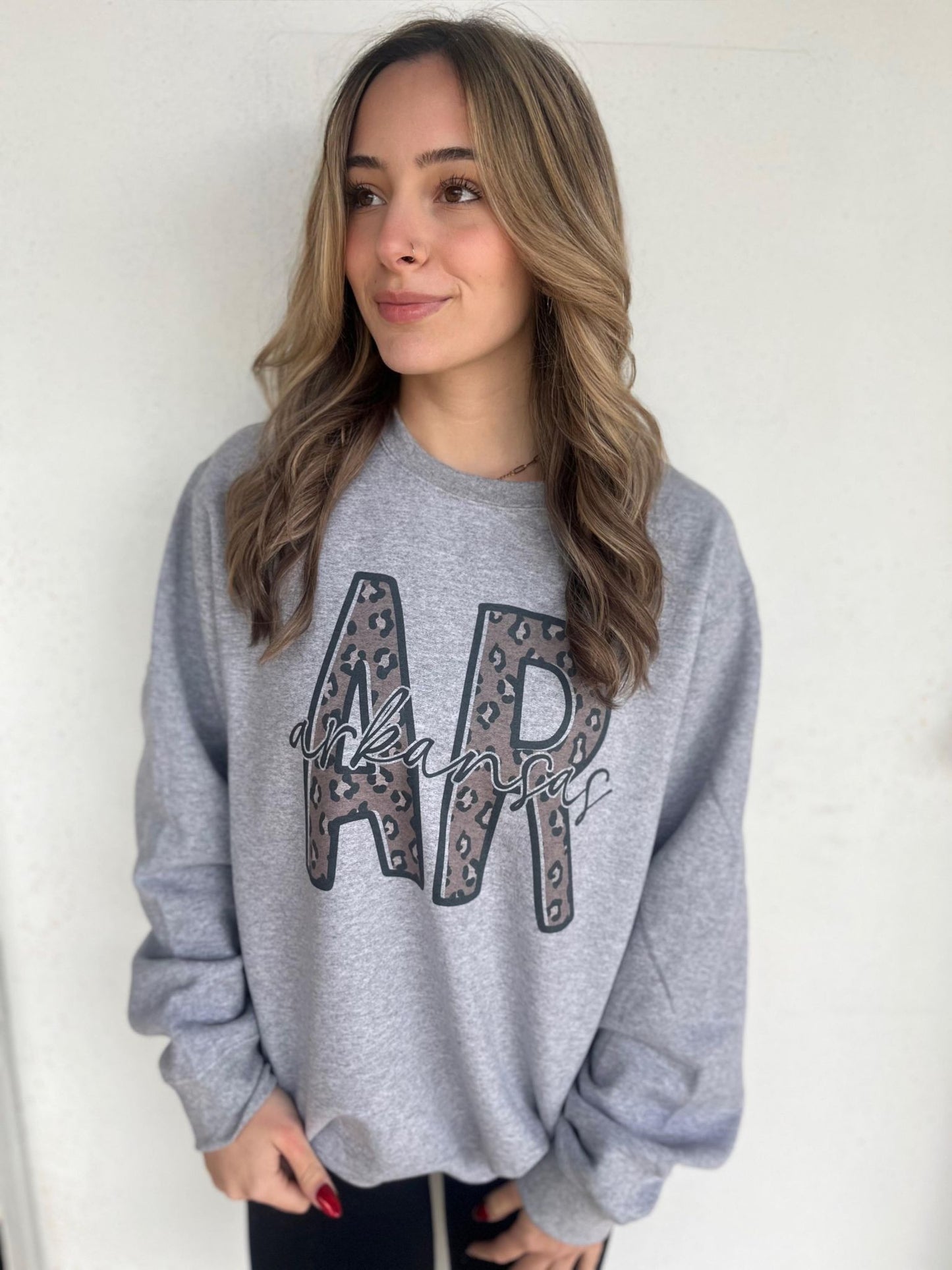 Leopard Outline State Sweatshirt