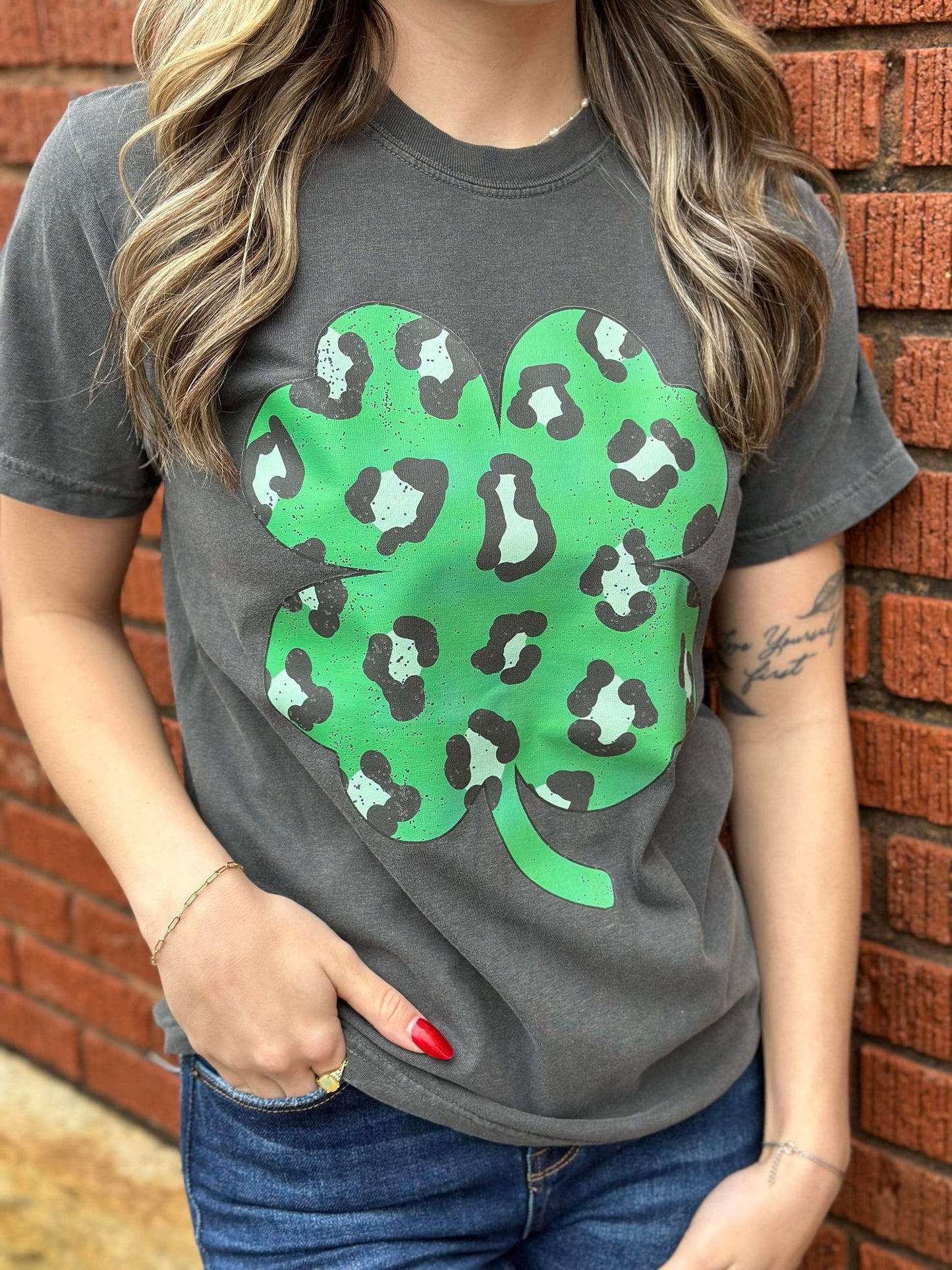 Leopard Clover Tee