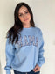 Blue Floral Mama Sweatshirt