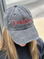 Cursive Outlined Mascot Hat