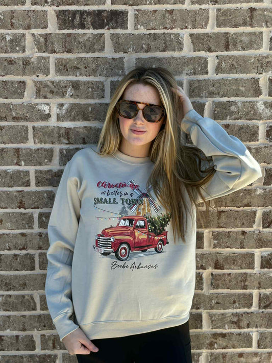 CHRISTMAS IS BETTER IN A SMALL TOWN SWEATSHIRT