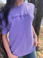 In My Mom Era Purple Embroidered Tee