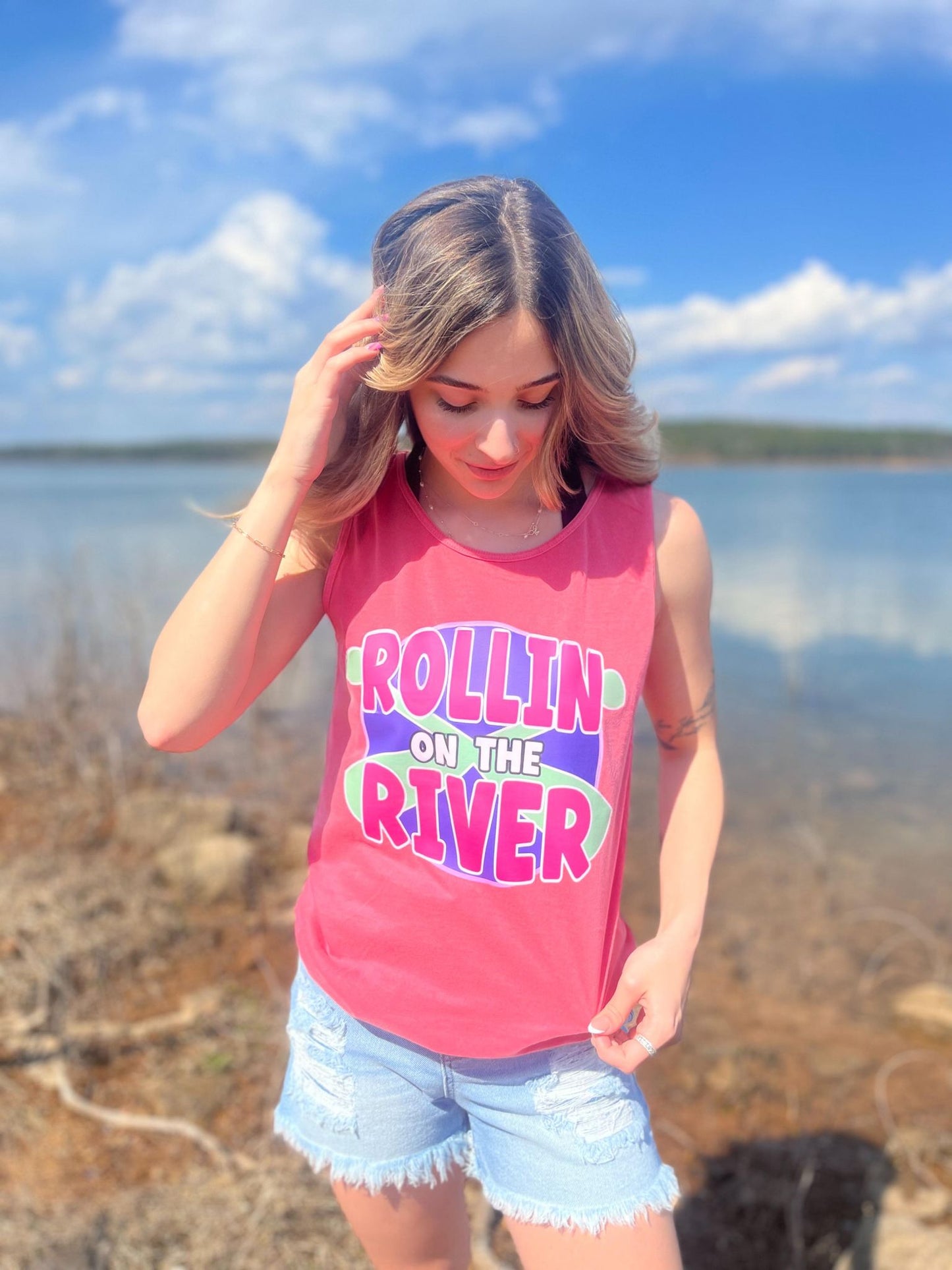 Rollin On The River Tank Top