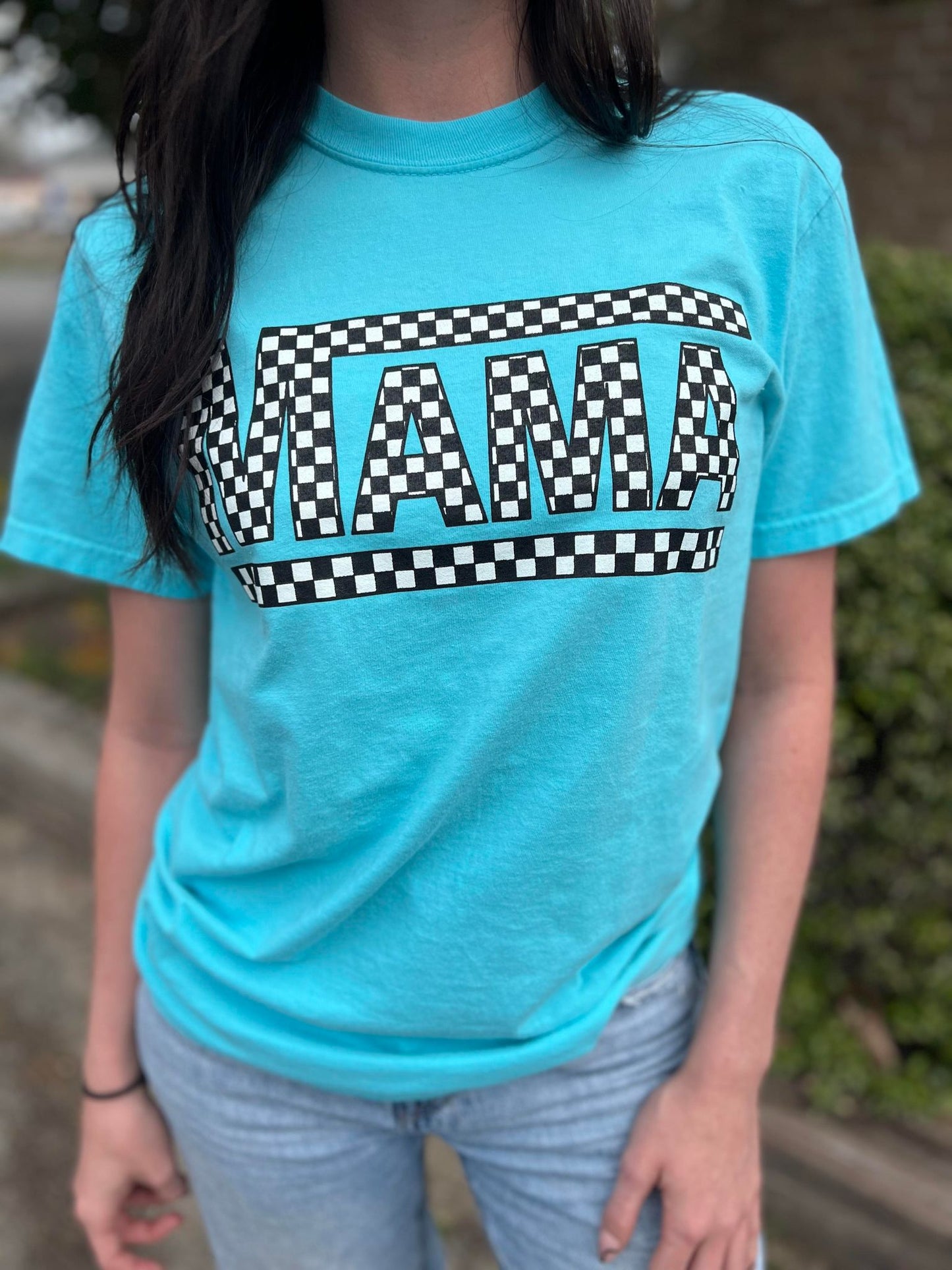 Lagoon Checkered Mama Tee