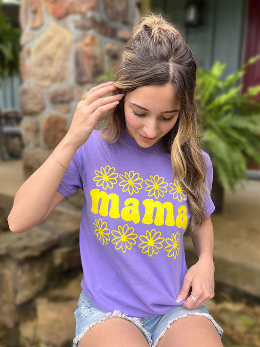 Neon Daisy Mama Tees