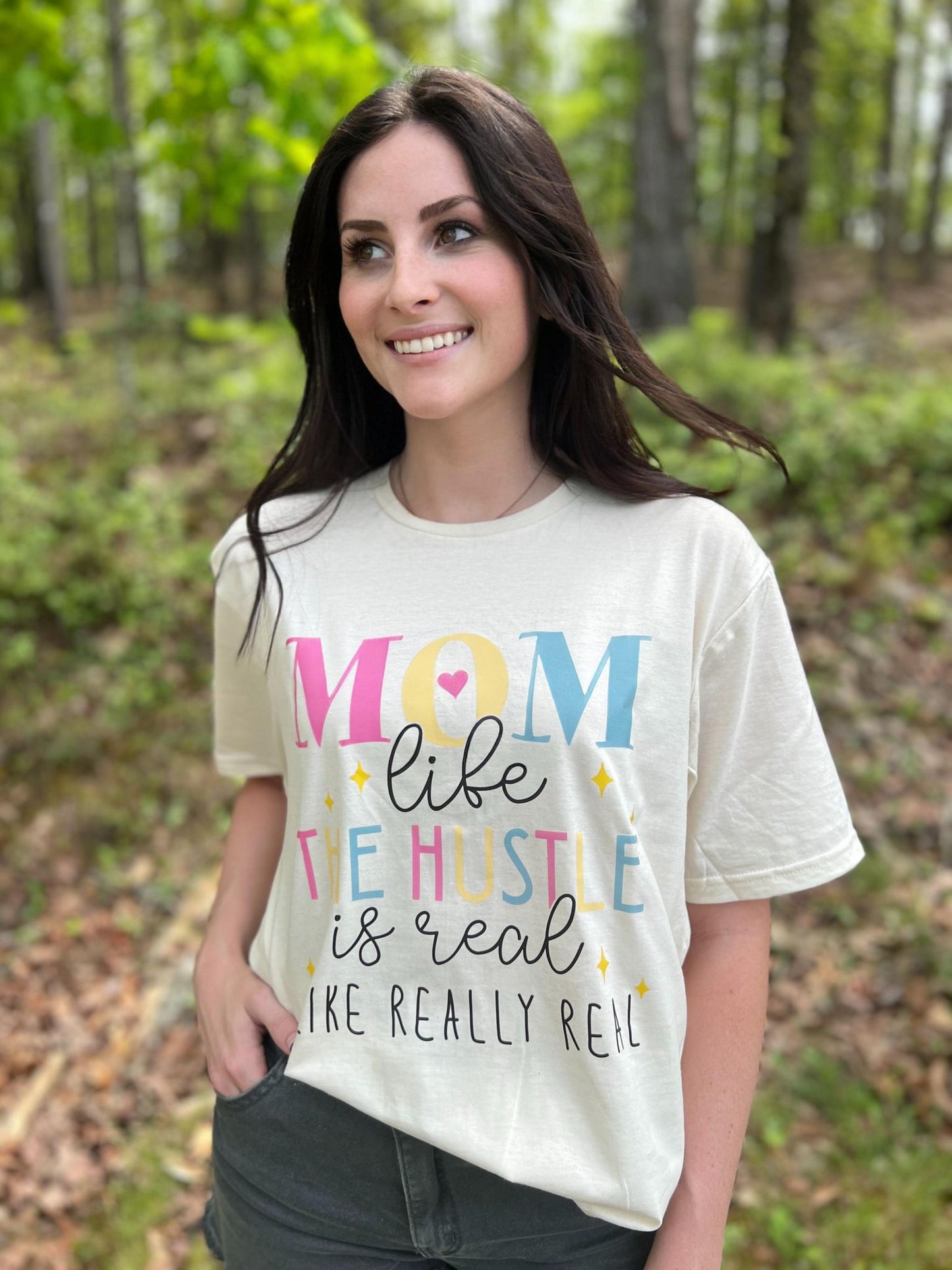 The Mom Life Hustle Tee