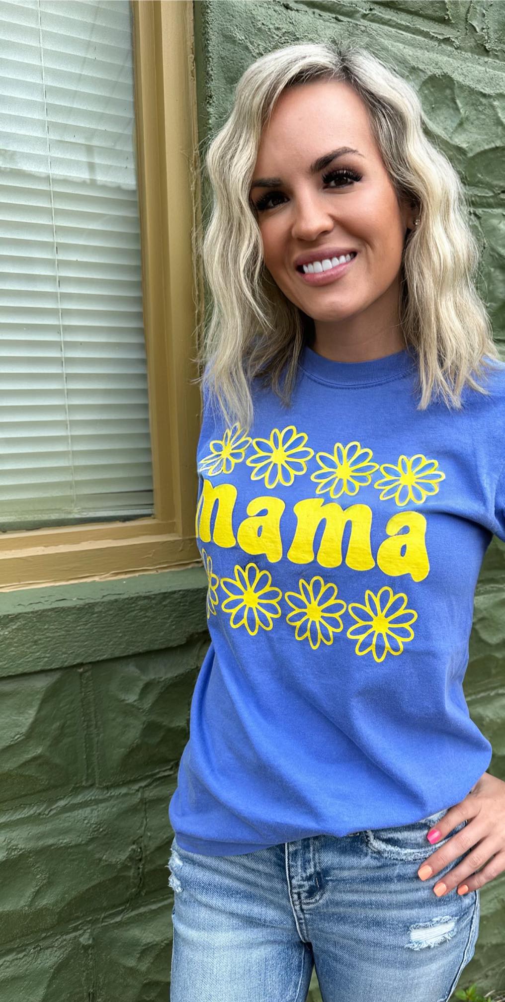 Neon Daisy Mama Tees