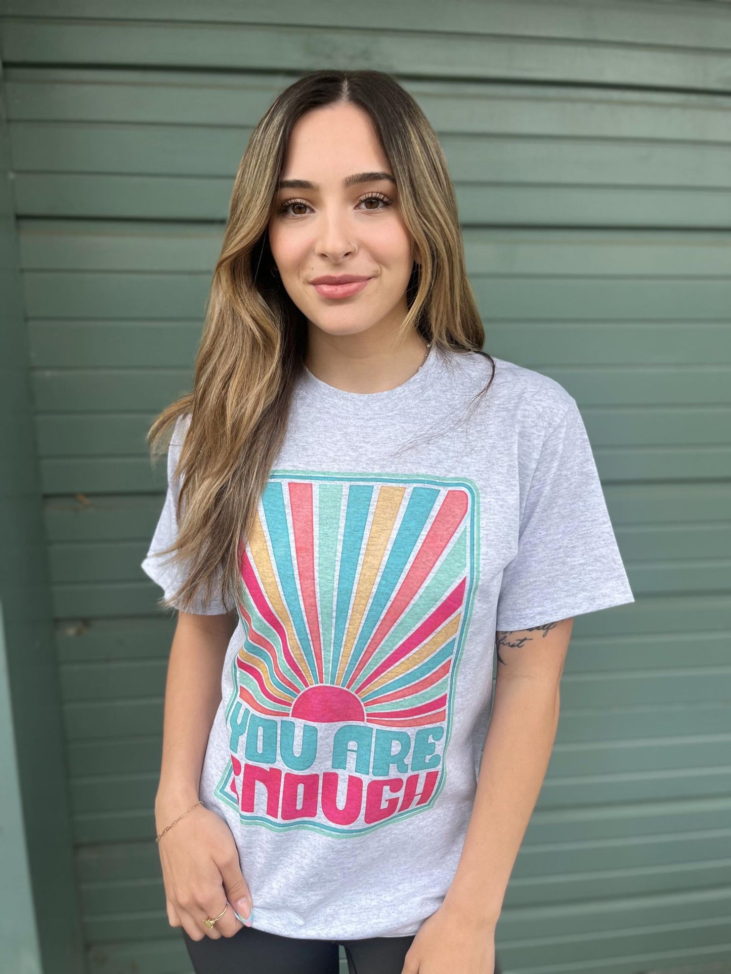 You Are Enough Sun Ray Tee