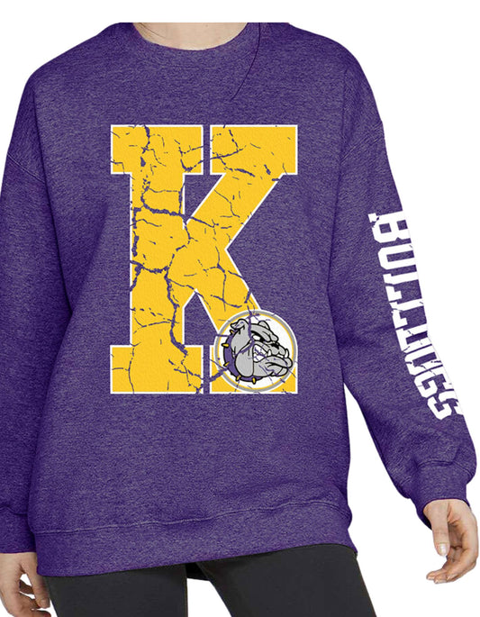 Custom Mascot Crewneck with sleeve print