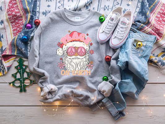 Peace on Earth Santa Sweatshirt