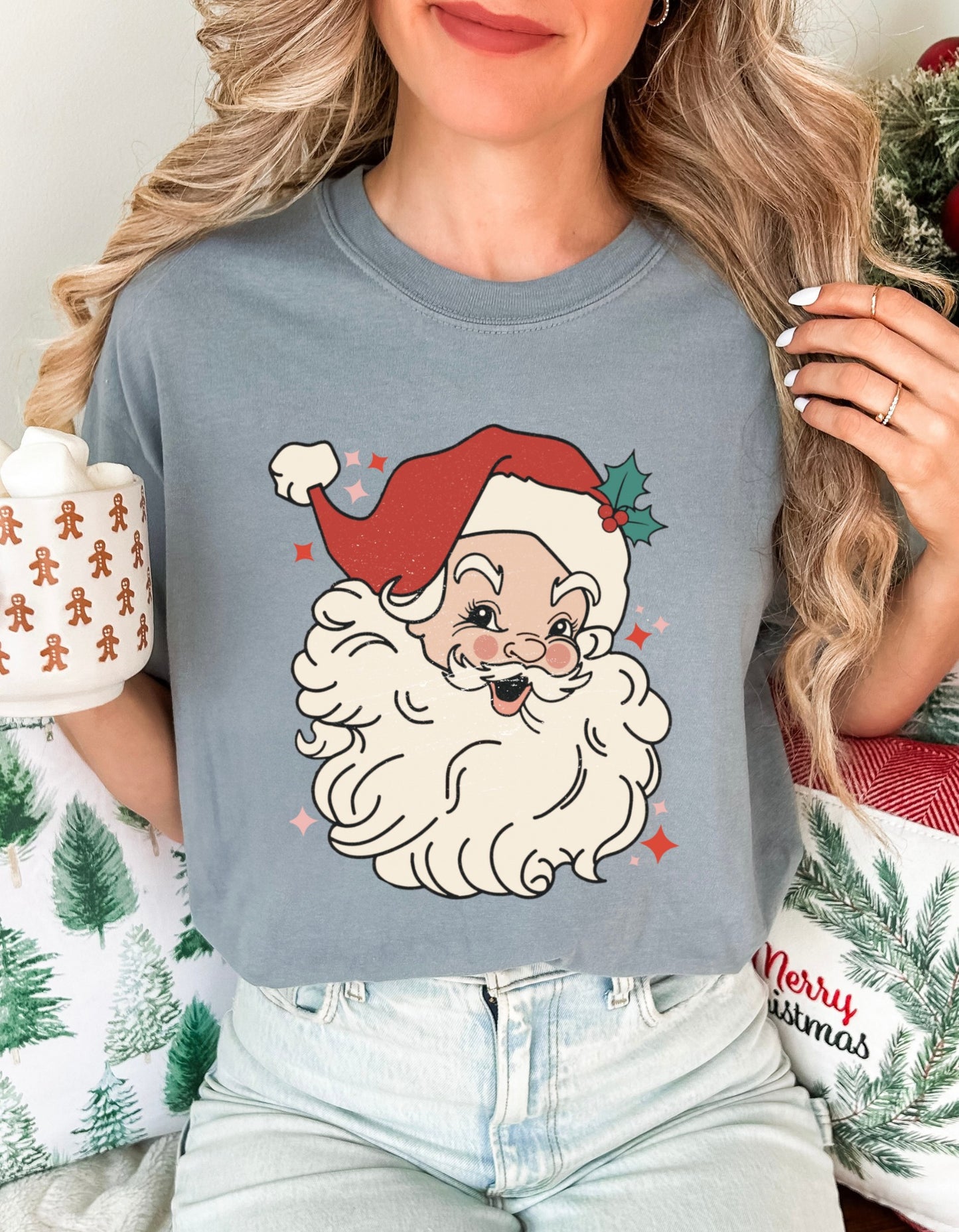 Vintage Santa Face Tee