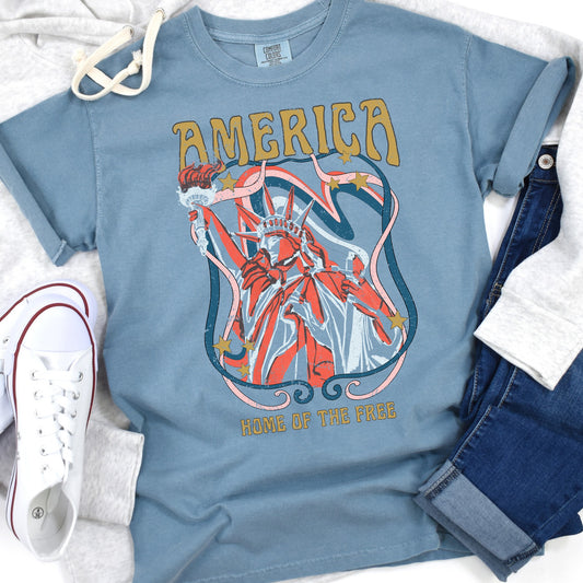 AMERICA HOME OF THE FREE TEE