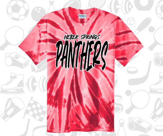 TIE DYE MASCOT MARKER FONT TEES