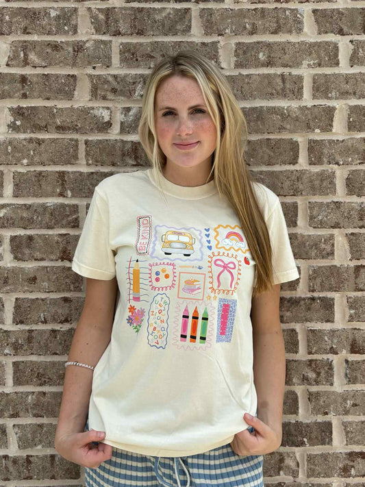 BACK TO SCHOOL DOODLE TEE