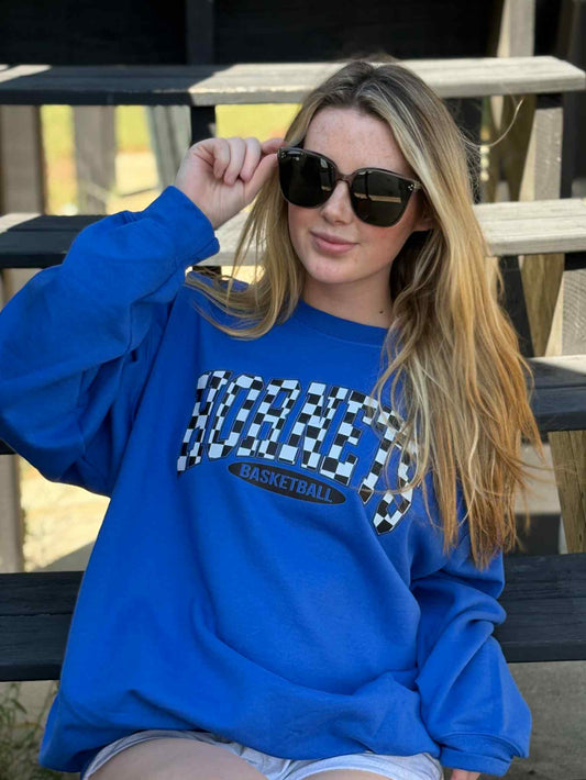 CHECKERED MASCOT + SPORT SWEATSHIRT