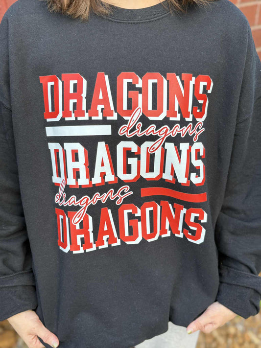 Repeating Layer Mascot Sweatshirt