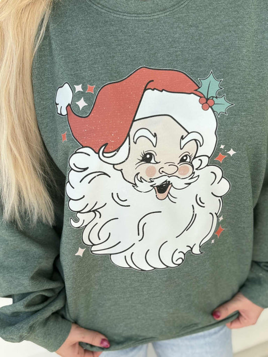 VINTAGE SANTA FACE SWEATSHIRT