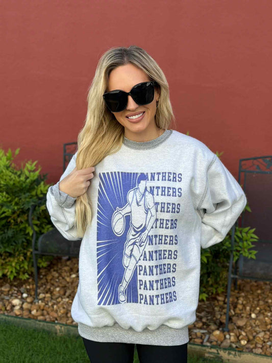 INSIDE OUT REPEATING BASKETBALL SWEATSHIRT