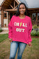 Bolt Up & Chill Out - Fuchsia Sweater