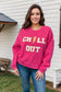 Bolt Up & Chill Out - Fuchsia Sweater