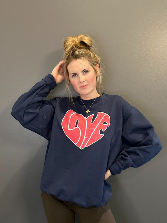 LOVE HEART SWEATSHIRT