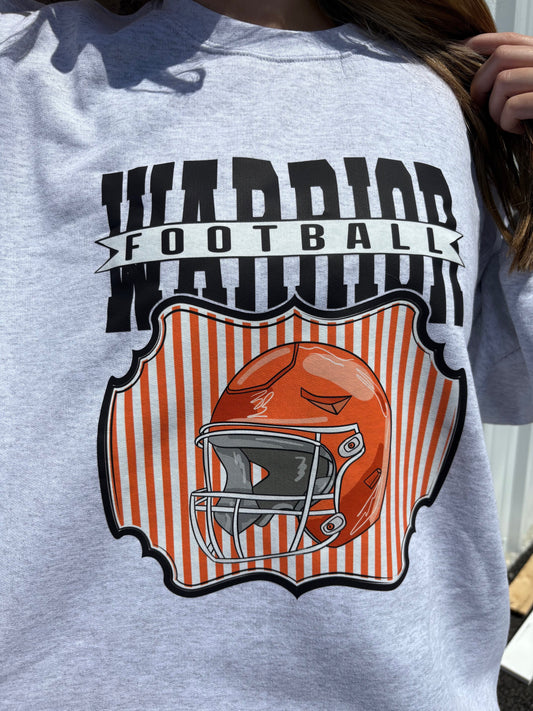 STRIPED BACKGROUND FOOTBALL SWEATSHIRT