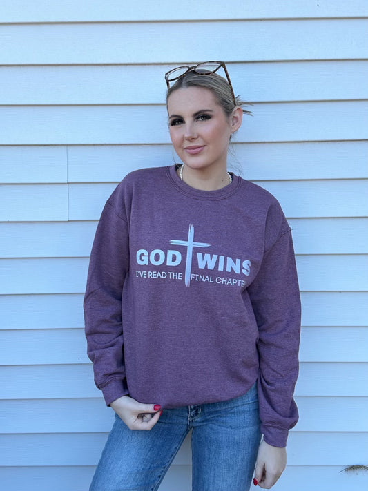 GOD WINS SWEATSHIRTS