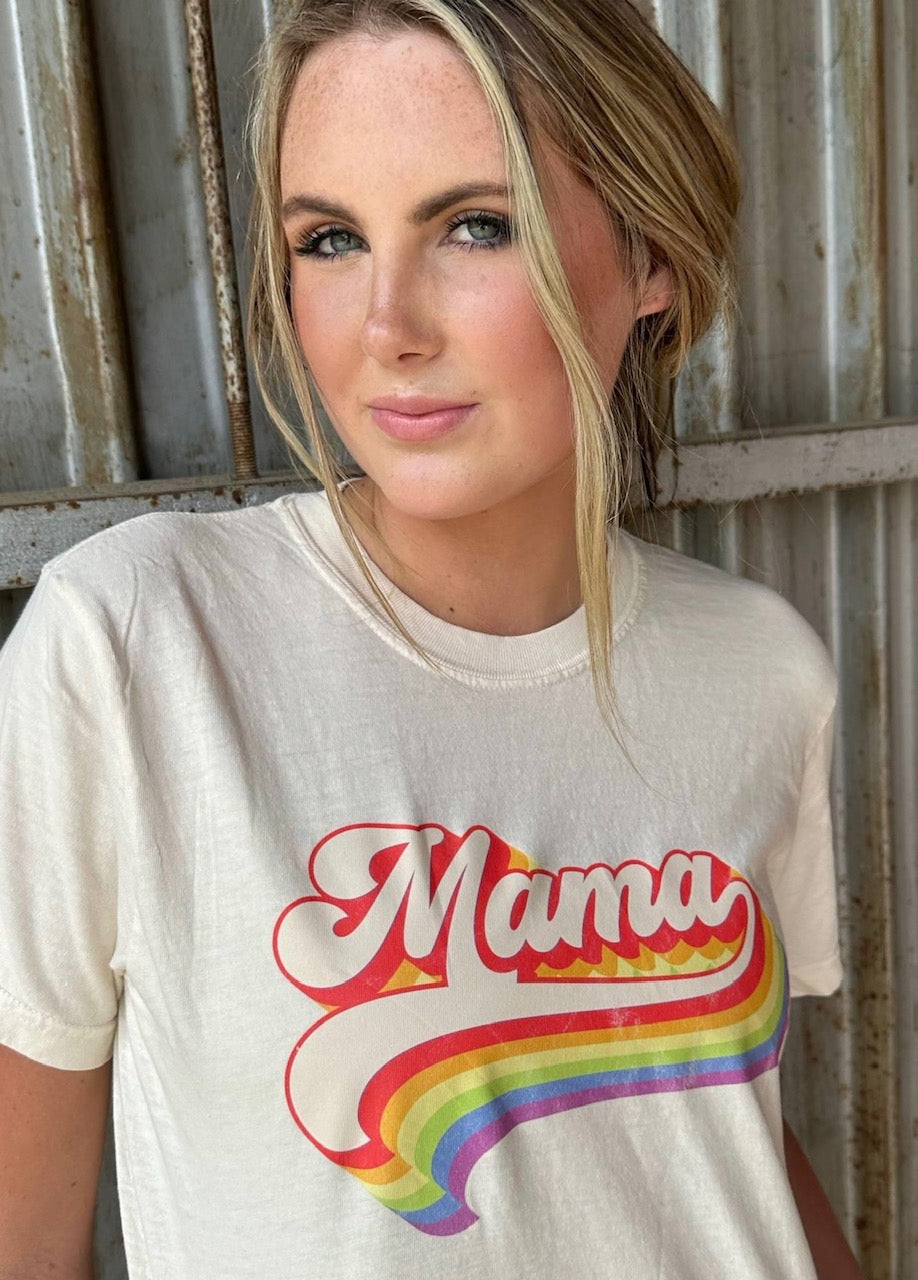 Retro Colorful Mama Tee