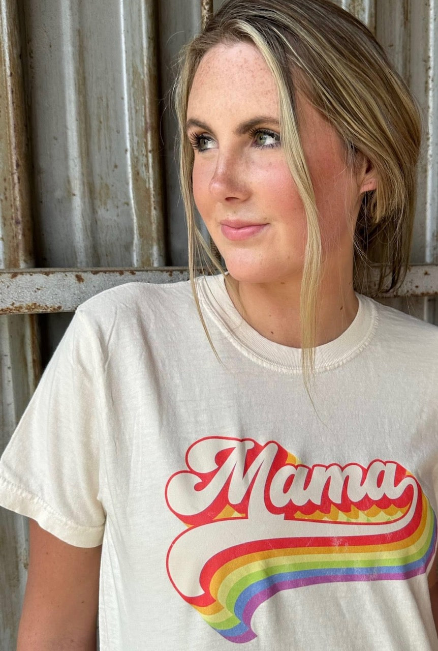 Retro Colorful Mama Tee