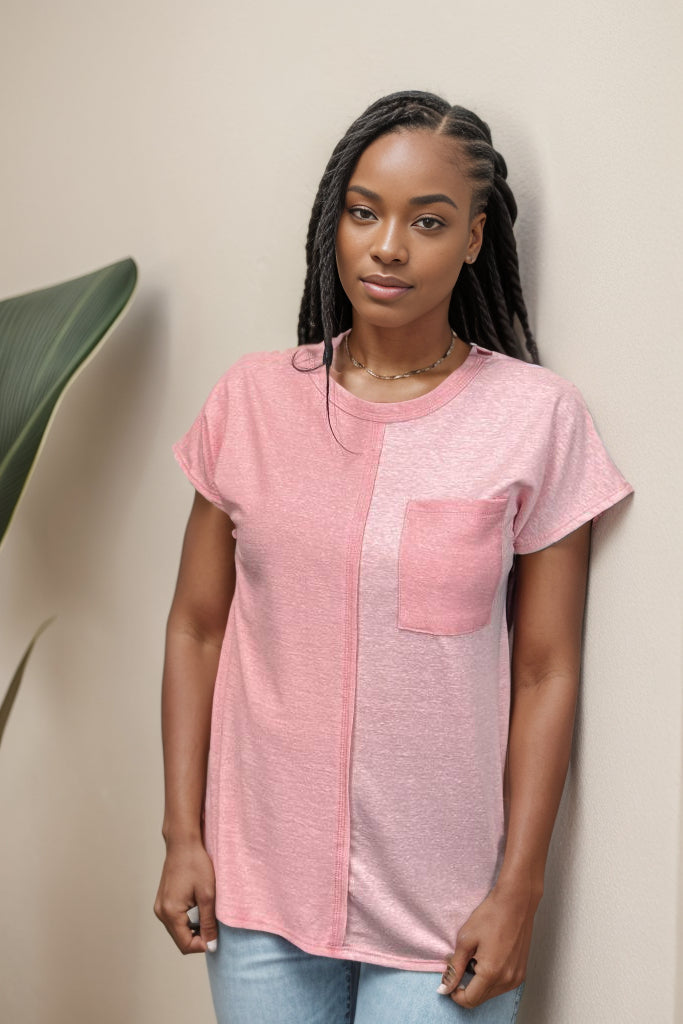 Sweet Rose Petal - Short Sleeve Dolman