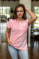 Sweet Rose Petal - Short Sleeve Dolman