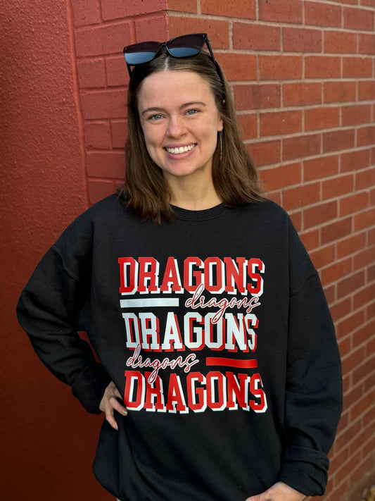 Repeating Layer Mascot Sweatshirt