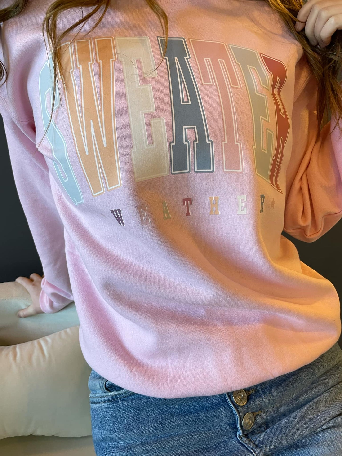 Pink 'Sweater Weather' Sweatshirt