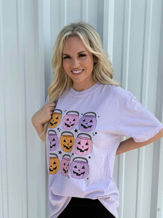 JACK-O-LANTERN GRID TEE