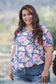 Spring Floral V-Neck